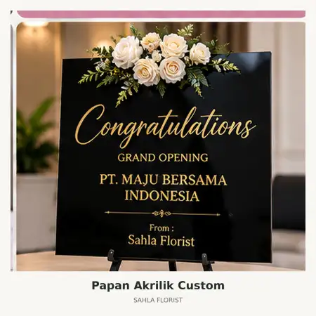 Papan Bunga Akrilik Kiaracondong